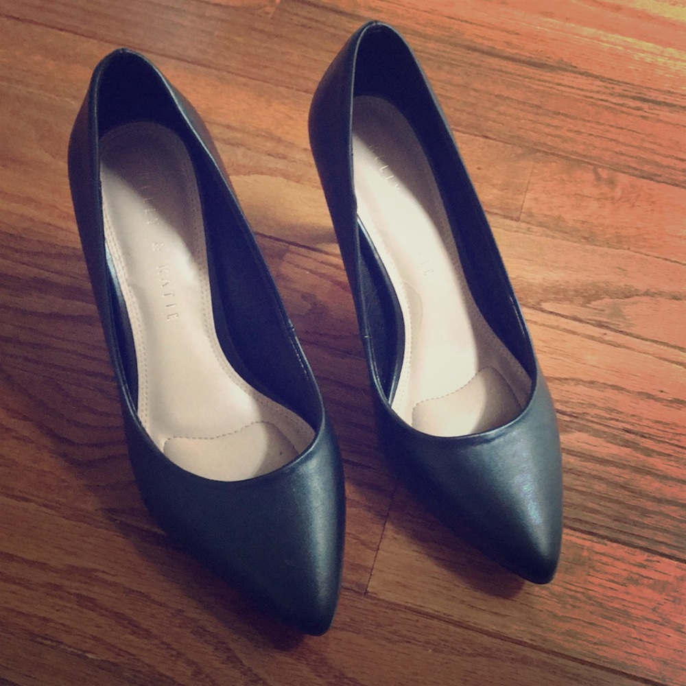 Kelly & Katie black heels